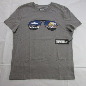 Rock & Roll Denim Men's Short Sleeve Dale Brisby Sunglass Desert T-Shirt Grey